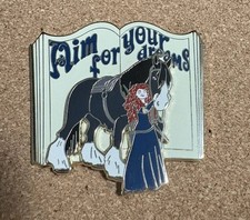 Disney Soda Fountain Brave Merida Aim For Your Dreams Storybook LE 400 Pin NEW picture