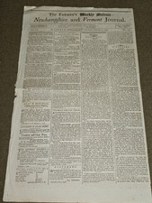 The Farmer's Weekly Museum NH and Vermont Journal Dated February 20, 1798 picture