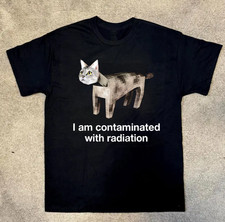 Funny Cat Meme Shirt S-234XL Unisex Black Cotton picture