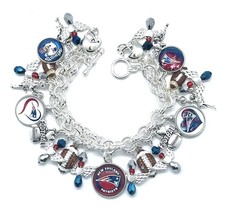 New England Patriots NEW iTEM Premium Custom Made Charm Bracelet. . picture