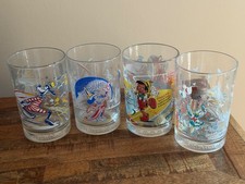 Vintage 1996 Disney McDonalds 25th Anniversary Glasses Remember The Magic Set 4 picture