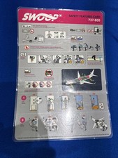 Swoop Airlines 737-800 Safety Card Rev 001 picture