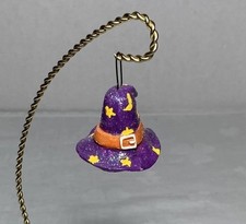 Pier 1  Vintage Halloween Witch Hat Stars Ornamentt Fun Glitter Pier One Rare picture