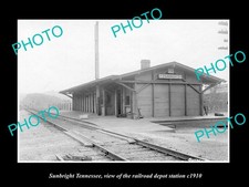 Sunbright Tennessee The Railroad Depot Station 1910 Large Historic Old Photo picture