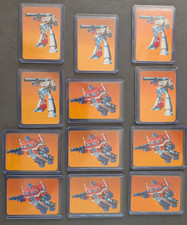 Lot 12 - 1985 Hasbro Transformers Cards # 1 Optimus Prime (7) #97 Megatron (5) picture
