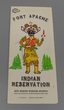 1974 Ft Apache Indian Reservation Brochure White Mountain Apache Tribe Kachina picture