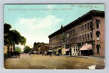 Elyria OH-Ohio, Broad Street Looking West, Antique Souvenir Vintage Postcard picture