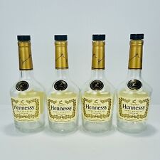 HENNESSY Lot of 4 Bottles 375ml - EMPTY HENNY Bottles Cork Stoppers - Crafts picture