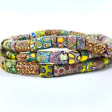 Millefiori Venetian Mixed Trade Beads 38inch picture
