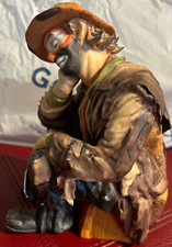 Emmett Kelly Jr Flambro Sitting Clown Figurine Ltd Ed #1695/15000 Vintage picture