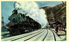 New York Central P&LE Christmas Mail 1907 Stoops Ferry PA Howard Fogg Postcard picture