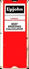 Vtg 1984 Beef Breeding Paperboard Slide Calculator V-3412 picture