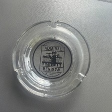 Vintage Admiral Benbow Round Clear Glass Ashtray picture