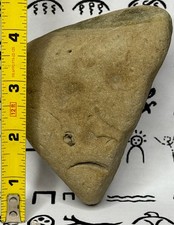 Native American Indian Authentic Artifact Stone Effigy Carved, 13.2 oz  •  NY picture