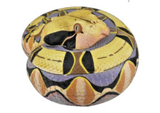 Animal Heavenly Body Gabonica Gaboon Viper Collectible Snake Statue picture