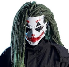 Cyberpunk Joker Mask with Dirty Braids  Anime Cosplay Halloween Costume PVC Tech picture