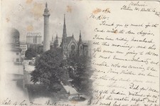 Baltimore MD Monument, Church, Area 1906 RPO Scott #300 Plate # Single picture