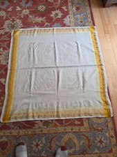 VTG MCM Gold table cloth picture