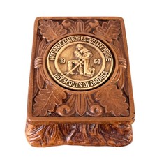 Vintage 1964 Boy Scouts National Jamboree Valley Forge Trinket Box picture