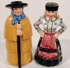 Vintage Folk Art Salt & Pepper Shakers from Pousada de Serem-Portugal *RARE* picture