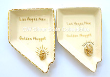 Rare c 1940's-50s Nevada Casino Porcelain Variant Ashtrays Downtown Las Vegas NV picture