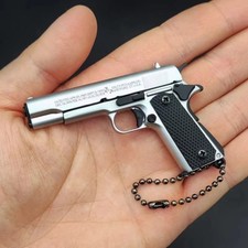 1911 Keychain,Metal Gun Keychain Mini Pistol Keychain for Man,Son,Collector picture