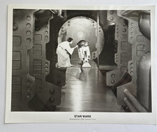 Vintage 1977 Star Wars IV Promo Black & White Photo Princess Leah w/R2 D2 picture