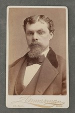 Antique ZIMMERMAN GALLERY St. Paul PORTRAIT OF A GENTLEMAN Cabinet Card CDV picture
