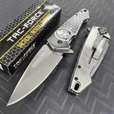 Tac Force Spring Assisted 3CR13 STEEL BLADE STAINLESS STEEL HANDLE 7.75