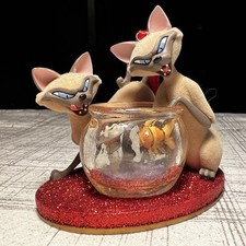 Disney Sketchbook 2016 Ornament Si & Am Fishbowl Lady & the Tramp wTag RARE VHTF picture