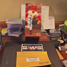 Great American Dave Concepcion Reds Autographed Bobblehead 3/3 COA picture