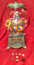 ☆ VINTAGE AD-LEE NOVELTY CO. E-Z GUMBALL MACHINE VENDOR / TRADE STIMULATOR ☆ picture