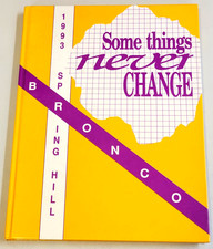 1993 SPRING HILL HIGH SCHOOL~Spring Hill Kansas '93 Bronco Annual H.S. YEARBOOK picture