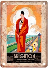 Vintage COMMARMOND Pierre Brighton Travel Poster Retro Look Sign T1847 picture