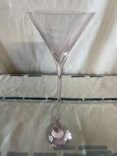 BACCARAT “Rose Pink” MARTINI GLASS WITH STAR ETCHING 11 1/2
