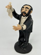 Luciano Pavarotti Grogg  Art Deco Lenci Figurine Opera Singer Painted ClaySigned picture