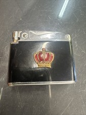 Rare Old Vintage Raised Enamel Copper Crown~Black~TOYOTA MOTOR Co.Prince Lighter picture