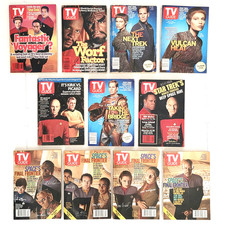 Vintage Star Trek TV Guide Magazine Lot 11 Issues TNG Voyager Kirk Spock Picard picture