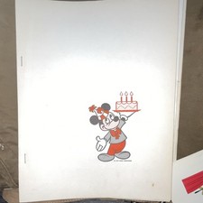 Vintage 1968 Disney Mickey Mouse 40th Birthday Retail Campaign Book 14 Pages picture