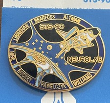 NASA MISSION STS-90 Neurolab Mission Lapel Pin – Columbia 1998 on Card picture