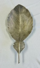 Vagabond House Pewter Feather Of Icarus Tray Metalwear  (used-no box) picture