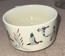 Vintage K.I.C. Mallard Duck Ceramic Mug Bowl Made In Korea Country Farmhouse EUC picture