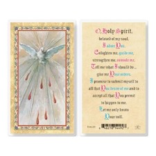 O Holy Spirit....- Laminated  Holy Card 106-651 picture