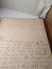 1894-1904 Handwritten Eastern Star Minute Book Rare Antique picture