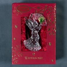 Waterford Clear Crystal Glass Angel Christmas Ornament 2017 Original Box NEW picture