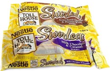 Vtg Y2K 2 Nestle Toll House Swirled Chocolate Morsels Empty Packages Rare picture