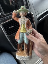 Vintage Hand-Painted Porcelain Colonial Gentleman Figurine - picture