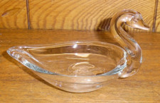 Crystal Open Swan Trinket Dish / Bowl - 5.75