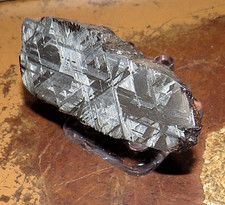 113 gm. muonionalusta meteorite quad cut etched  sweden std  slab .25# picture