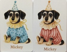 Swap cards Modern playing card back A Dog named Mickey picture
